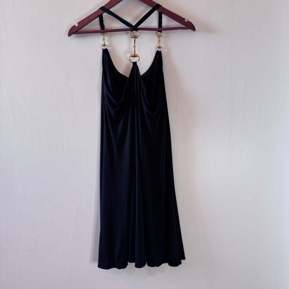Vintage Cache Horsebit Spaghetti Strap Dress for Vacation or Party Size 10 - Picture 7 of 7